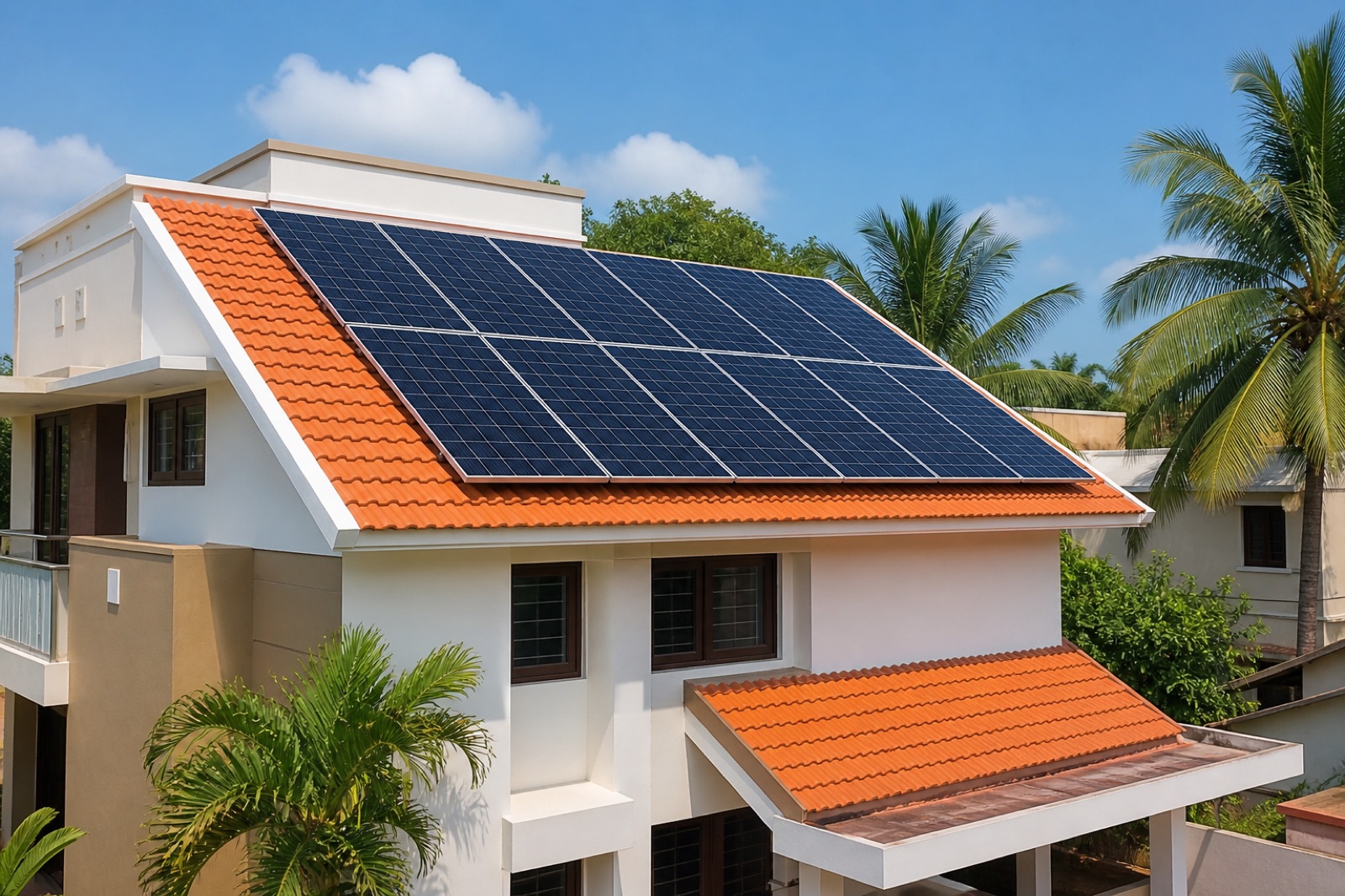 Residential Tata Power Solar rooftop panels